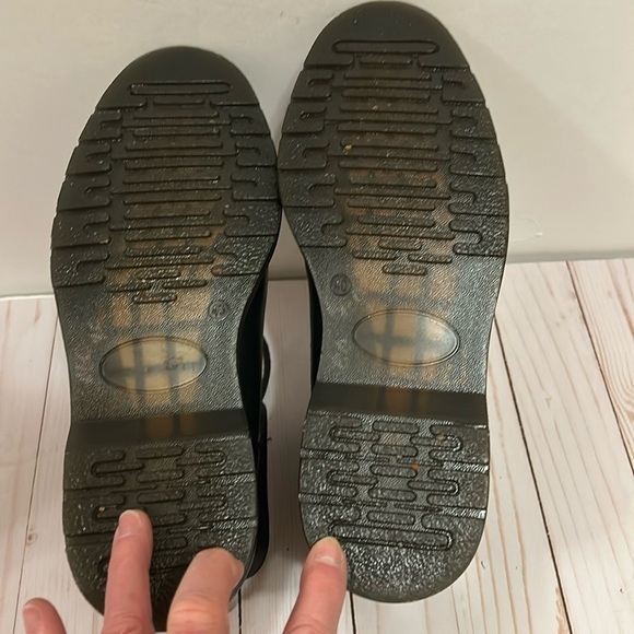 TOPMAN Black Leather Lace Up Chunky Heel Boot European size 40- US 9 Medium - Picture 8 of 9